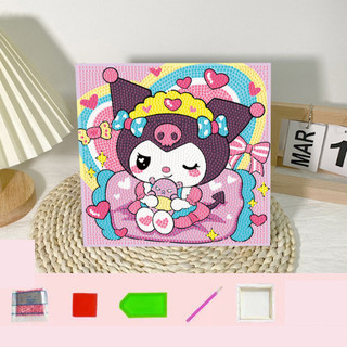 ( TẶNG SET 10 KHẨU TRANG) Tranh Đính Đá Số Hoá Hoạt Hình 20x20cm dễ thương đầy đủ dụng cụ sẵn MEILI STORE