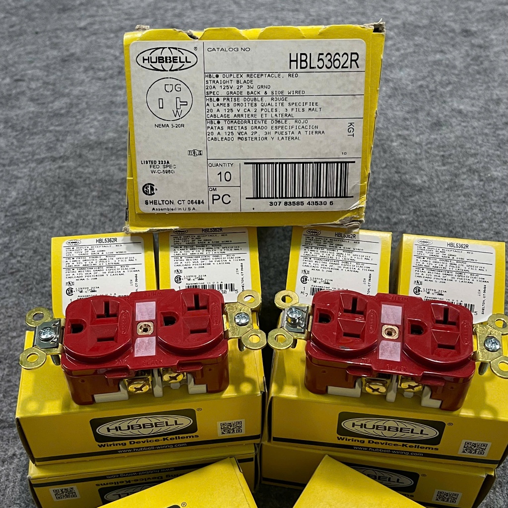 Ổ cắm Hubbell HBL 5362R USA, giá bán 1 cái. | Shopee Việt Nam