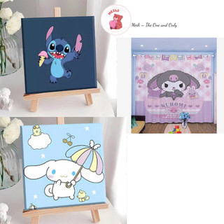 ( TẶNG SET 10 KHẨU TRANG) Tranh Đính Đá Số Hoá Hoạt Hình 20x20cm dễ thương đầy đủ dụng cụ sẵn MEILI STORE