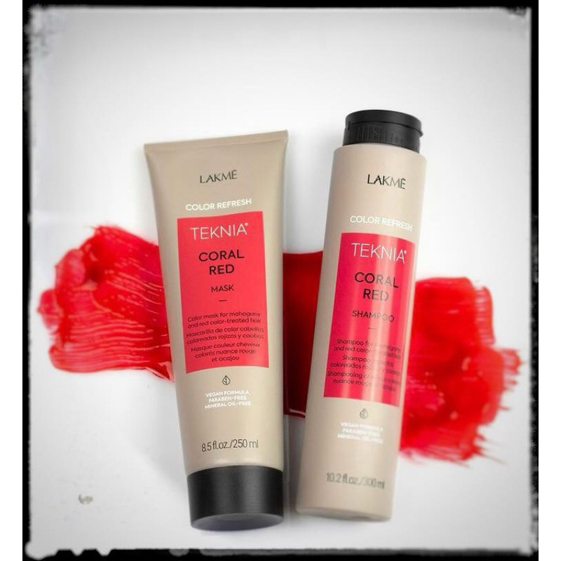 [ Chính Hãng ] Dầu Gội Xả tăng cường ánh sắc Đỏ Red  trên nền tóc Tẩy Lakme