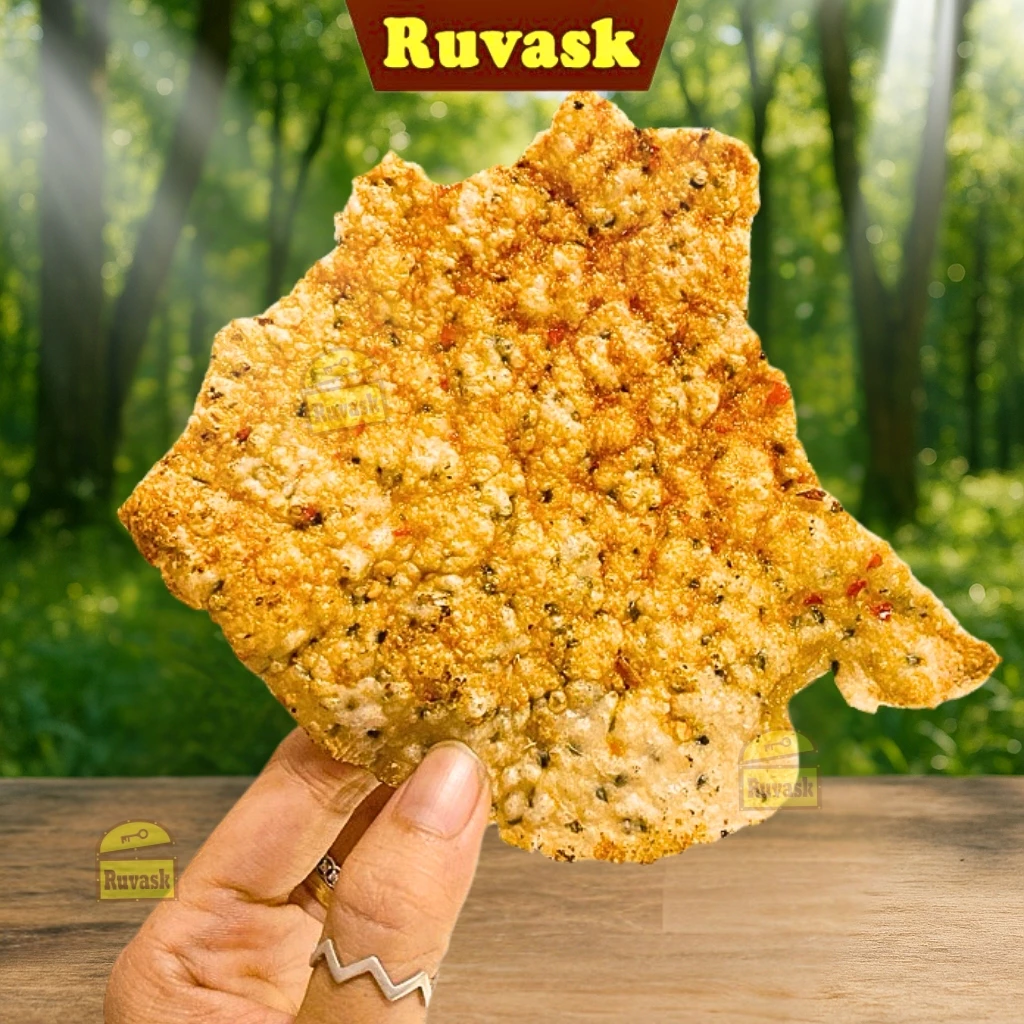 [5 CÁI] Bánh Đa Mè Dừa Nướng Muối Ớt Thơm Béo - Bánh Tráng / Bánh Đa Nướng Muối Ớt Bến Tre - Bánh Tr