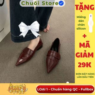 Giày bệt nữ da PU tổng hợp dệt vải đế cao su phong cách sang trọng dễ phối đồ thanh lịch êm chân