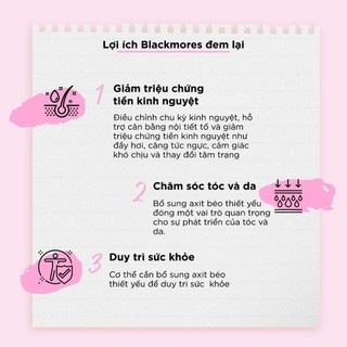 [🔥MUA LÀ CÓ QUÀ] Viên Uống Tinh Dầu Hoa Anh Thảo Blackmores Evening Primrose Oil Hỗ Trợ Nội Tiết Tố, Đẹp Da - 190 Viên