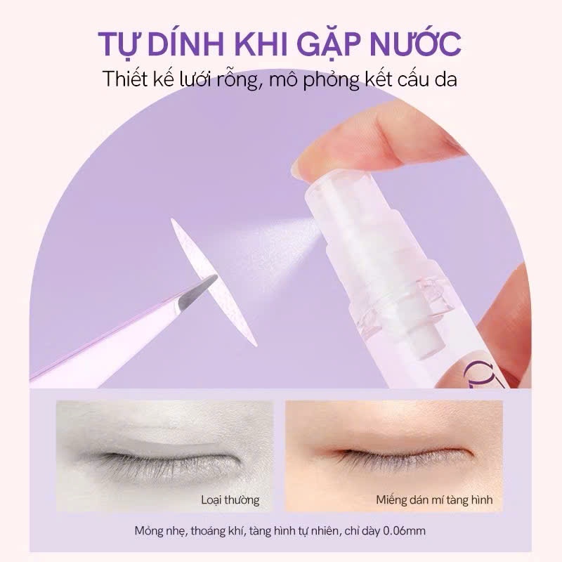 MLEN DIARY Miếng Dán Kích Mí Phù Hợp Mọi Dáng Mắt, Không Lộ Cả Khi Không Makeup
