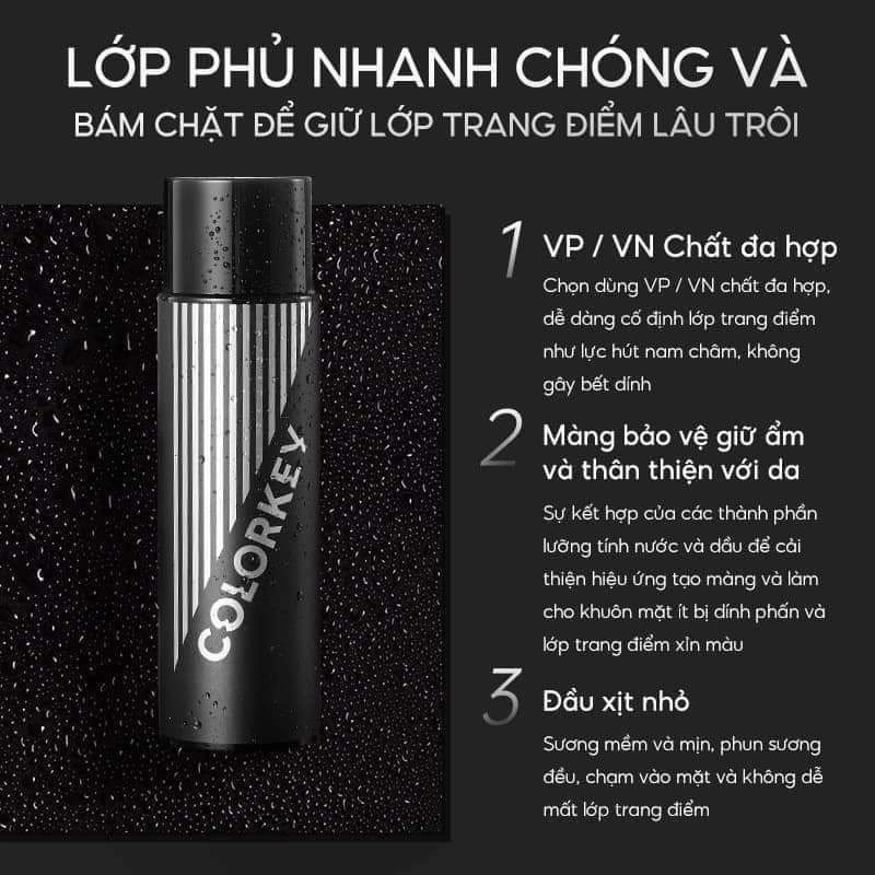 COLORKEY Xịt Khóa MakeUp Colorkey Xịt trang điểm Dưỡng Ẩm Lâu Trôi 100ml | NHÍM HOUSE