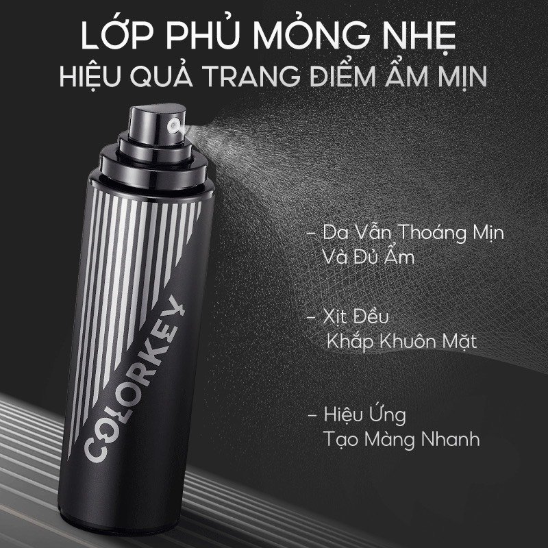 COLORKEY Xịt Khóa MakeUp Colorkey Xịt trang điểm Dưỡng Ẩm Lâu Trôi 100ml | NHÍM HOUSE