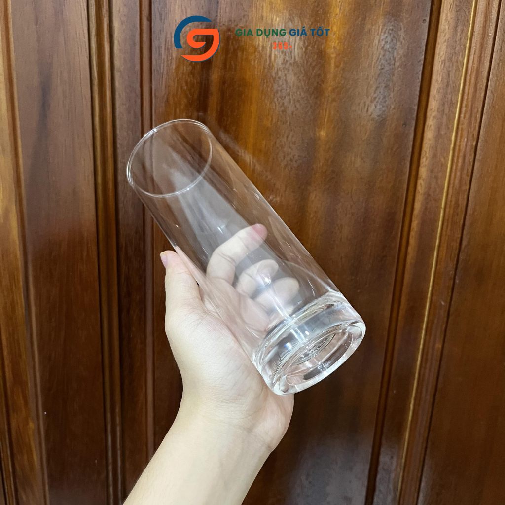Ly nhựa trong suốt giả thủy tinh cao cấp - ly uống nước, cốc nhựa cứng dùng trà đá, nước ép
