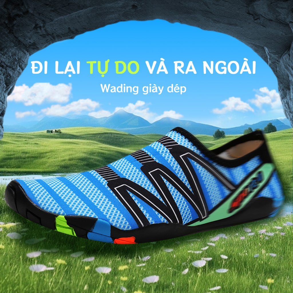 COOLLOOG Kích thước Giày đi bộ Cặp đôi Giày biển Bãi biển Giày thể thao Giày chống trượt chống trượt
