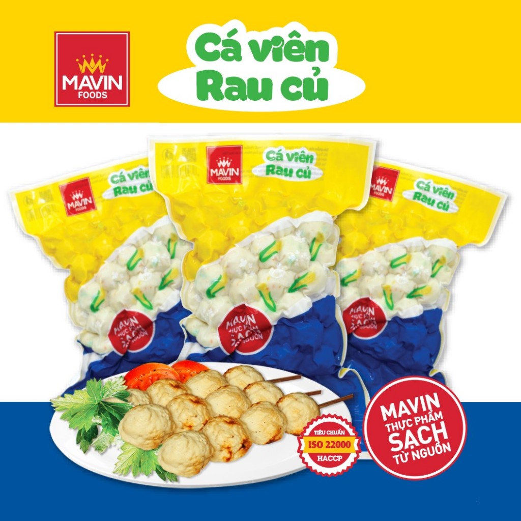 Cá Viên Mavin Rau Củ 500gr chiên rán, thả lẩu tiện lợi - Sạch Từ Nguồn ...