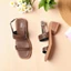 Giày Sandal Nữ 5cm Quai Ngang Cutout Laser Pixie H401
