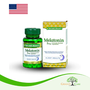 Hỗ trợ ngủ ngon - Melatonin 5mg - 60 viên - Nature's Bounty USA