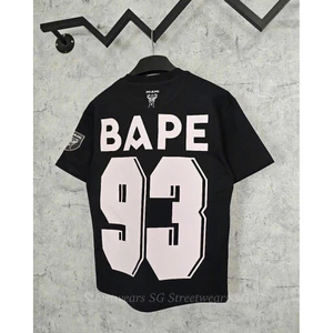 Áo Thun Bape Unisex Nam Nữ Chất Vải Cotton Dày Dặn Full Tag Mac