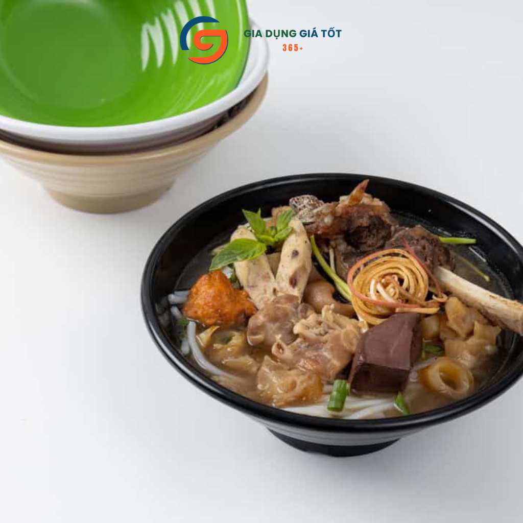 Tô nhựa loa cao cấp chống vỡ miệng rộng, dùng ăn phở, bún, cơm, chè, bát tô nhựa nhiều màu