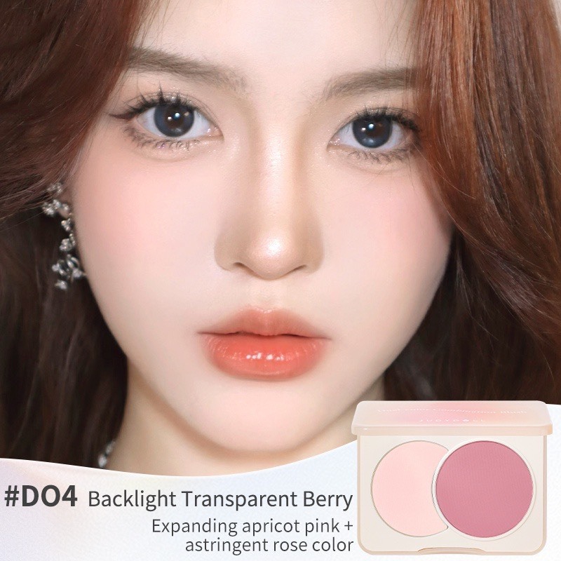 JUDYDOLL Phấn má hồng 2 hai tone màu cho người mới tập trang điểm 6g | NHÍM HOUSE