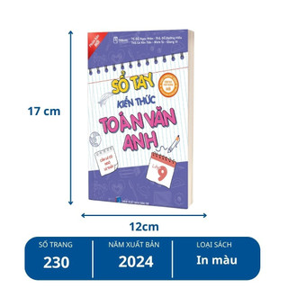 Sách - Sổ tay kiến thức Toán - Văn – Anh Lớp 9
