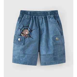 Quần short kaki lưng chun túi hộp Spider-Man Marvel bé trai Rabity 930.008