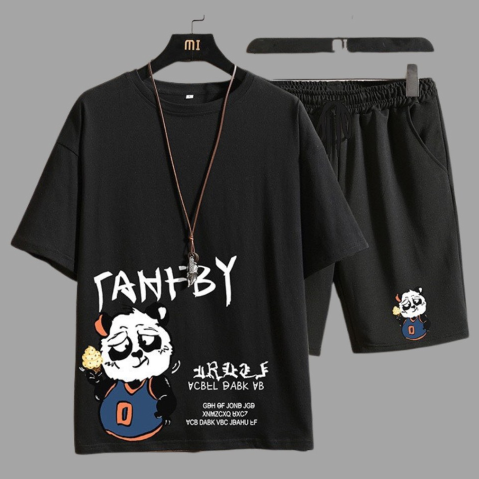 BỘ ĐÙI MẶC NHÀ NAM NỮ IN CHỮ SKATEPARK QUẦN ÁO THUN LƯỚI MÈ MÁT NHẸ TANBY K1