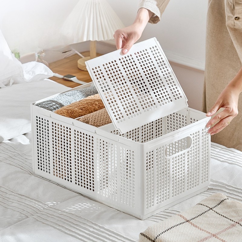 Giỏ Đựng Quần Áo Chia Ngăn Đa Năng, Hộp Đựng Đồ Gấp Gọn Nhiều Kích Thước Tiện Lợi