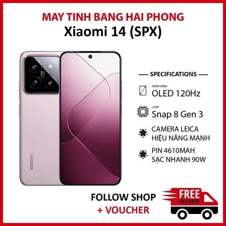 [Máy Cũ] Điện thoại Xiaomi Mi 14 (SPX) RAM 12/256GB chip Snapdragon 8 Gen 3 camera 50MP pin 4610 mAh