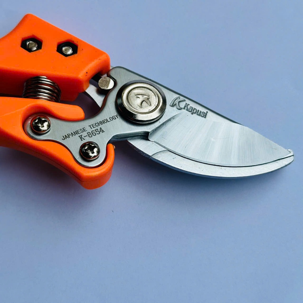 Kéo Cắt Tỉa Cành Cây Kapusi K8654 Cao Cấp, Lưỡi Thép SK5, Thiết Kế Chắc Chắn, Cắt Êm Tay