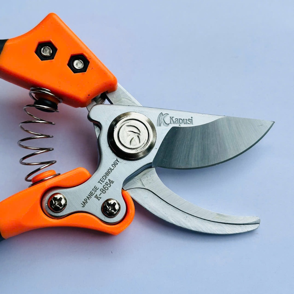 Kéo Cắt Tỉa Cành Cây Kapusi K8654 Cao Cấp, Lưỡi Thép SK5, Thiết Kế Chắc Chắn, Cắt Êm Tay