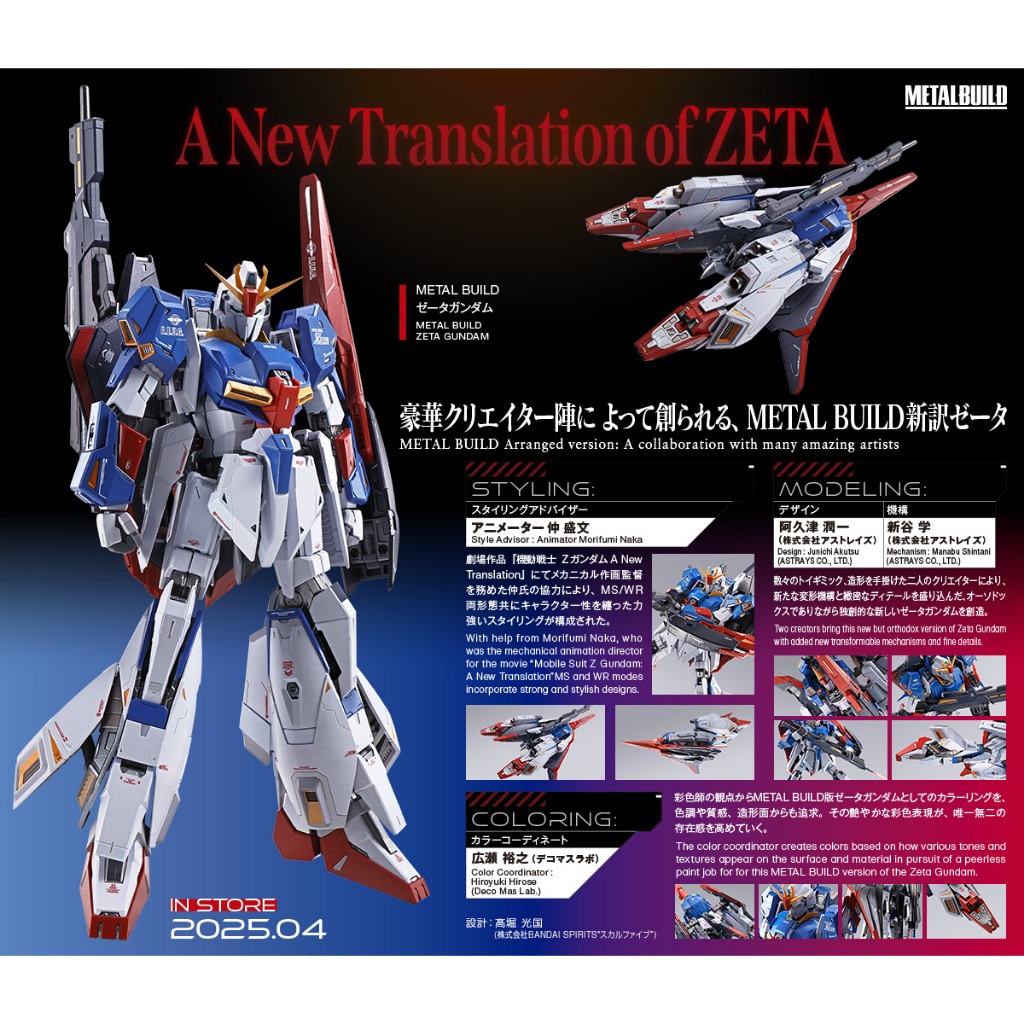 CÓ SẴN] BANDAI - METAL BUILD MSZ-006 ZETA GUNDAM | Shopee Việt Nam