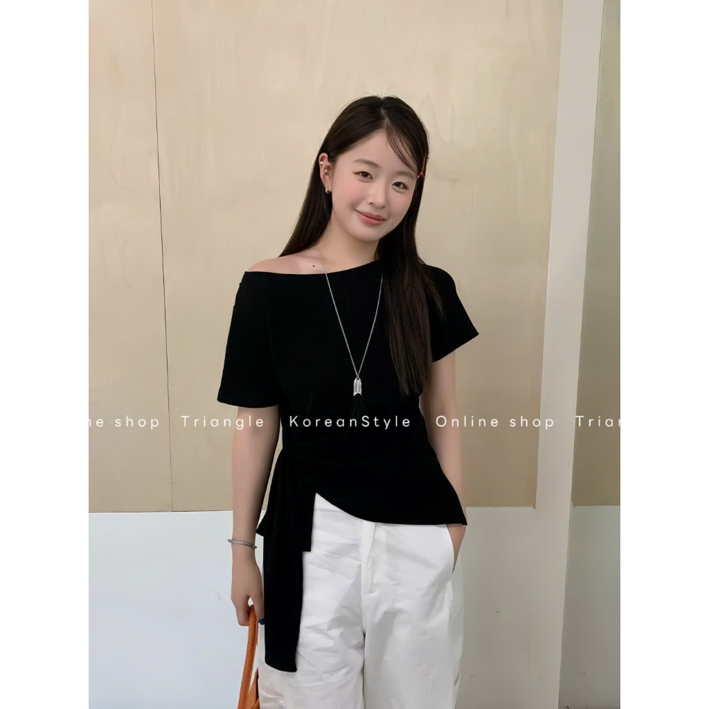 Triangle - (Giá thanh lý không hoàn) Sweet Shirt - Áo thun kiểu Hàn Quốc phong cách thanh lịch, dễ măc