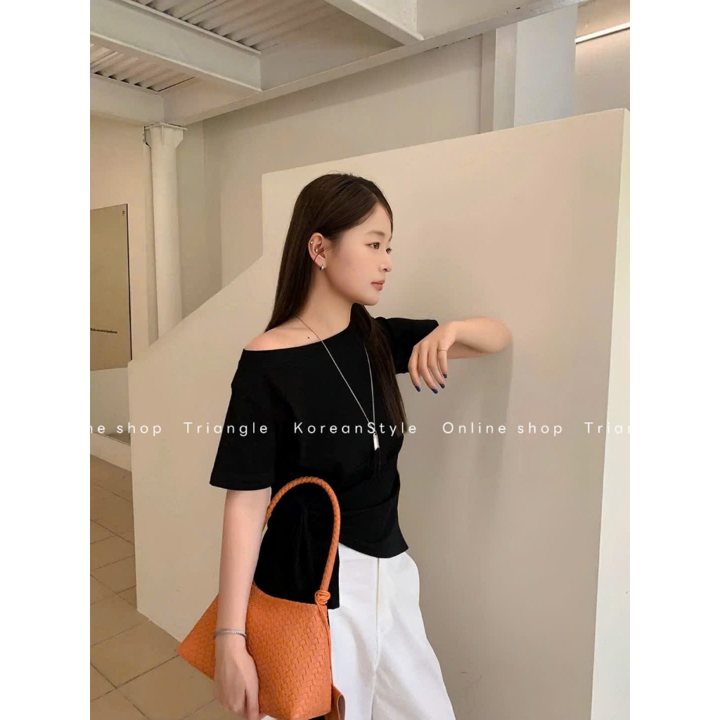 Triangle - (Giá thanh lý không hoàn) Sweet Shirt - Áo thun kiểu Hàn Quốc phong cách thanh lịch, dễ măc