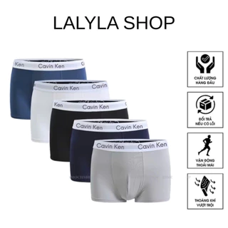 Hộp 5 Quần Sịp Nam Boxer, Quần Lót Đùi Nam Cotton Cao Cấp Co Giãn 4 Chiều Thoáng Mát Thấm Hút Mồ Hôi