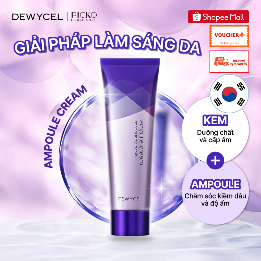 Kem dưỡng ẩm thế hệ mới chuyên sâu Dewycel Ampule Cream 80ml