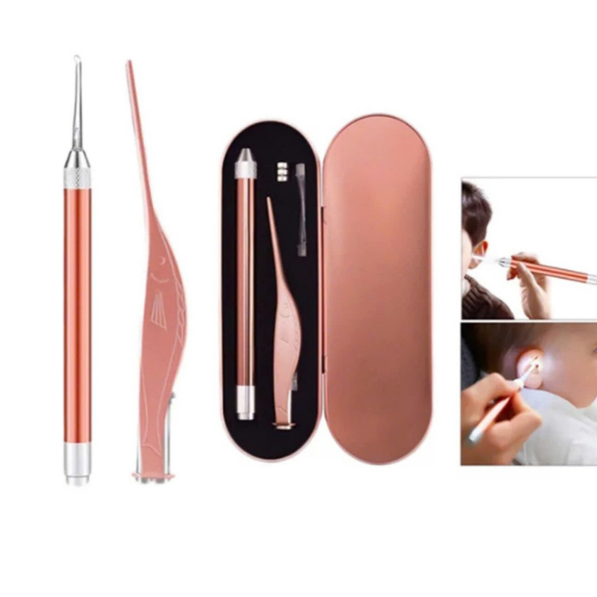 Bộ chăm sóc tai,lấy ráy tai, ngoáy tai có đèn cho bé Bộ dụng cụ lấy ráy tai chuyên nghiệp