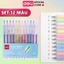 Set 12 màu bút bi nước mực gel bấm nhiều màu 0.5mm Deli nhanh khô viết trơn tru xinh xắn