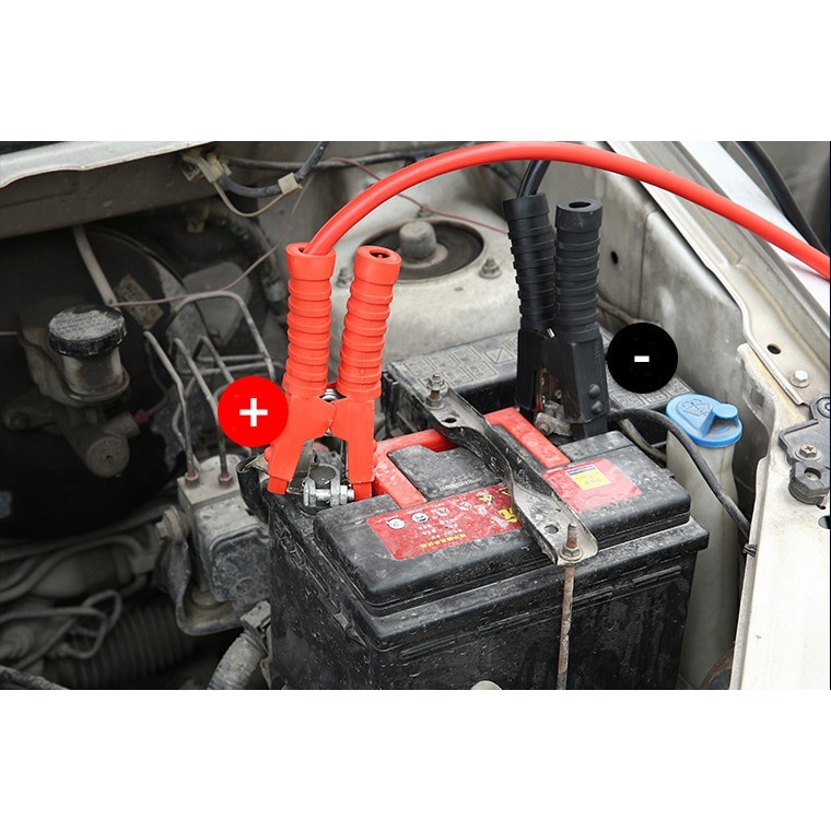 Dây câu bình Acquy ô tô cao cấp, khởi động ắc quy xe hơi 2000A*4 mét, Hàng chất lượng số 1