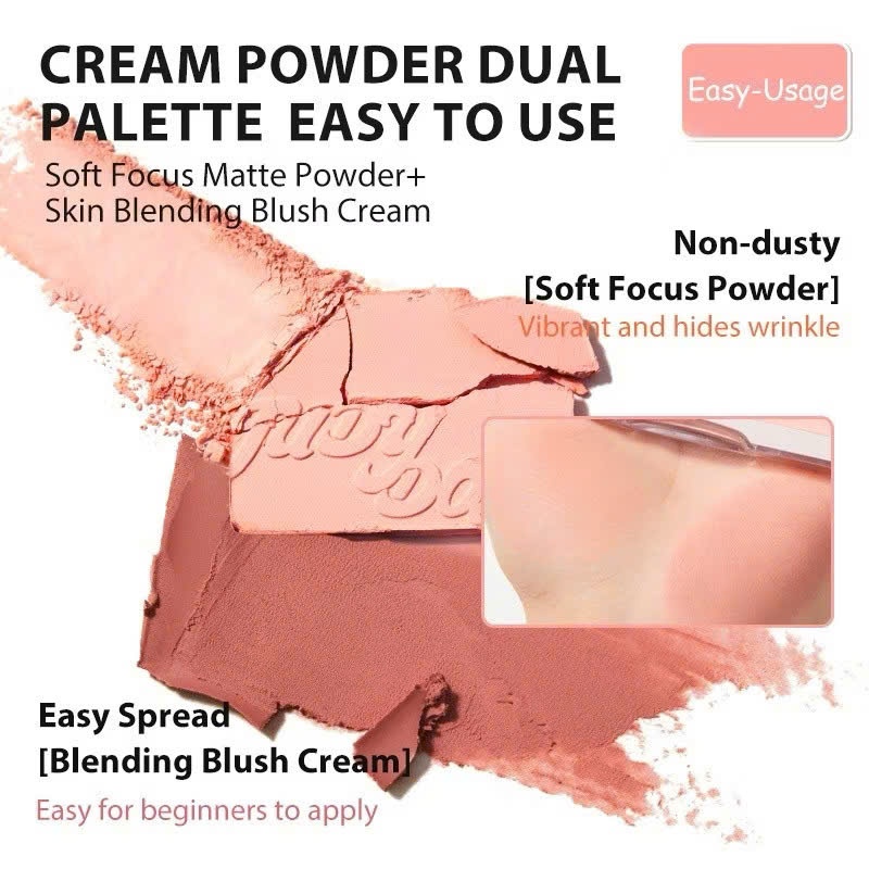 JUDYDOLL Phấn má hồng Judydoll PALETTE 4 ô Màu má hồng và bắt sáng 9g | NHÍM HOUSE