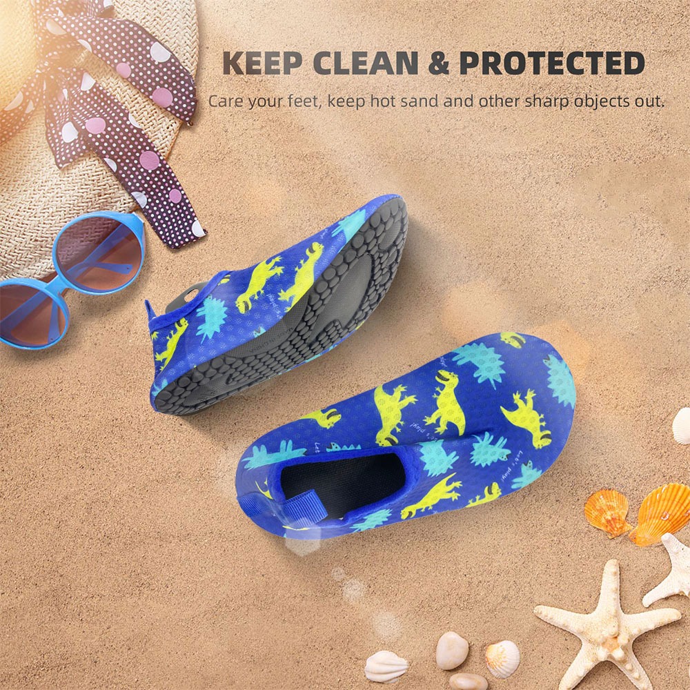 COOLLOOG Giày đi chân Barefoot Giày nước trẻ em Giày cao su trong nhà Giày bơi nhanh Bãi biển nhanh