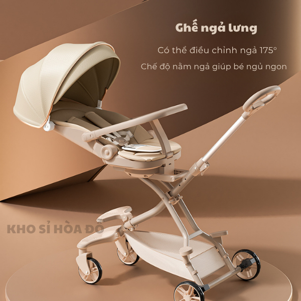 [VOUCHER LIVE] Xe đẩy M10 dành cho bé từ sơ sinh gấp gọn tiện lợi, đảo chiều 360 - ngả lưng 175 độ kèm bảng bàn ăn