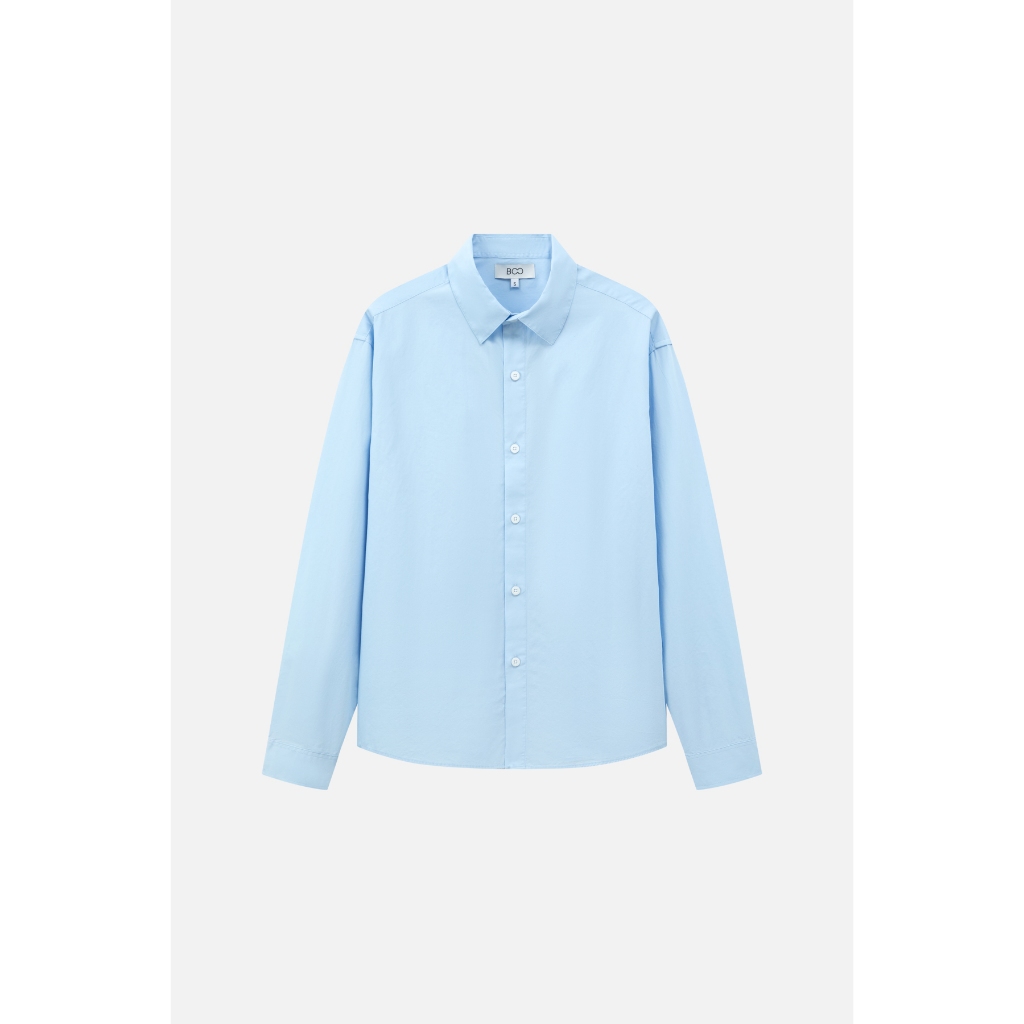 Áo Sơ Mi Dài Tay BOO Overfit Unisex Basic trơn Essential
