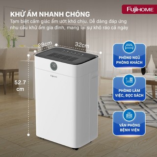 Fujihome DH18W‑HEPA – Ionizer + UV, Loại Bụi Mịn PM2.5