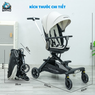 Xe Đẩy Cho Bé Baobaohao V16-C Chính Hãng, Xe Đẩy Gấp Gọn 2 Chiều 3 Chế Độ Ngả, Bánh Xe Giảm Xóc Êm Ái