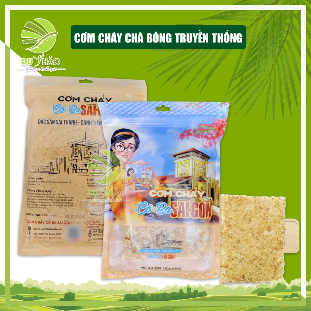 Cơm cháy chà bông Sài Gòn, giòn rụm nhiều chà bông, cay nhẹ hút chân không, đồ ăn vặt Việt Nam | BigBuy360 - bigbuy360.vn