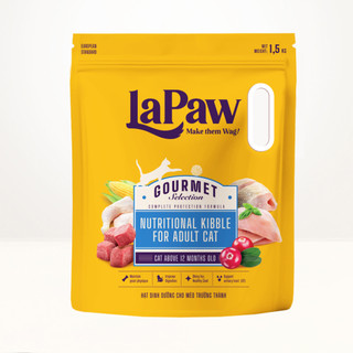 Hạt Dành Cho Mèo LaPaw Bổ Sung Protein Chất Xơ Lợi Khuẩn Tốt Cho Mèo Lớn Mèo Con 1.5KG
