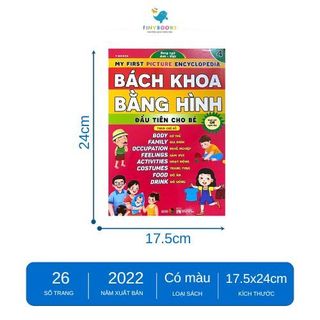 Sách - Bách khoa bằng hình đầu tiên cho bé theo chủ đề quyển 4 - song ngữ Anh Việt - Quét mã QR nghe đọc -Đại Mai Books
