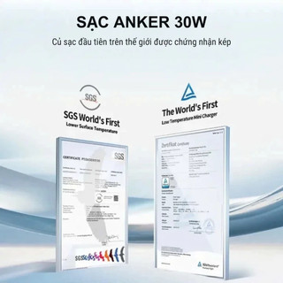 Cốc sạc nhanh Anker Zolo A2698 Chân gập, cổng TypeC PowerIQ 3.0 30W