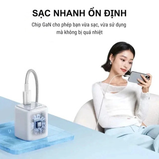 Cốc sạc nhanh Anker Zolo A2698 Chân gập, cổng TypeC PowerIQ 3.0 30W