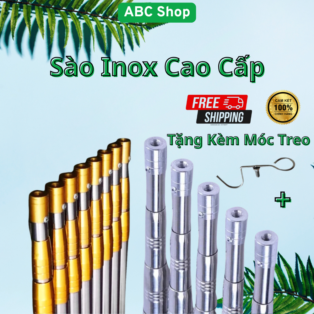 Sào Rút Treo Lồng Chim, Sào Rút Inox Cao Cấp 3M - 10M, Tặng Kèm Móc ...