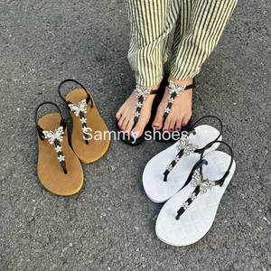 GIÀY SANDAL QUAI HẬU MỎNG CHẤT CAO SU GẮN CHARM BỨM HOA LẤP LÁNH DỄ THƯƠNG 3 MÀU DỄ CHỌN DỄ PHỐI ĐỒ THỜI TRANG