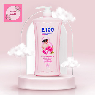 SỮA TẮM Trắng Da E100 Hoa Hồng 800g - Hàng Chính Hãng