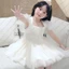 Đầm công chúa thiên nga trắng siêu mềm mịn cho bé