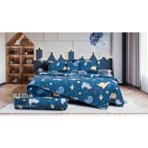 Bộ ga nệm Hanvico Blue Sky DLS235 - 100% Cotton T