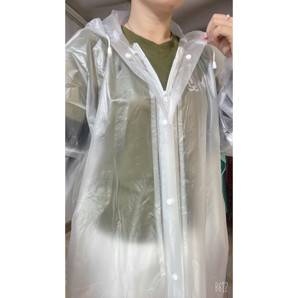 ÁO DÂY KÉO THỜI TRANG VẢI NHỰA  DẺO DAI TRONG MỜ CHỐNG NƯỚC CHỐNG GIÓ,